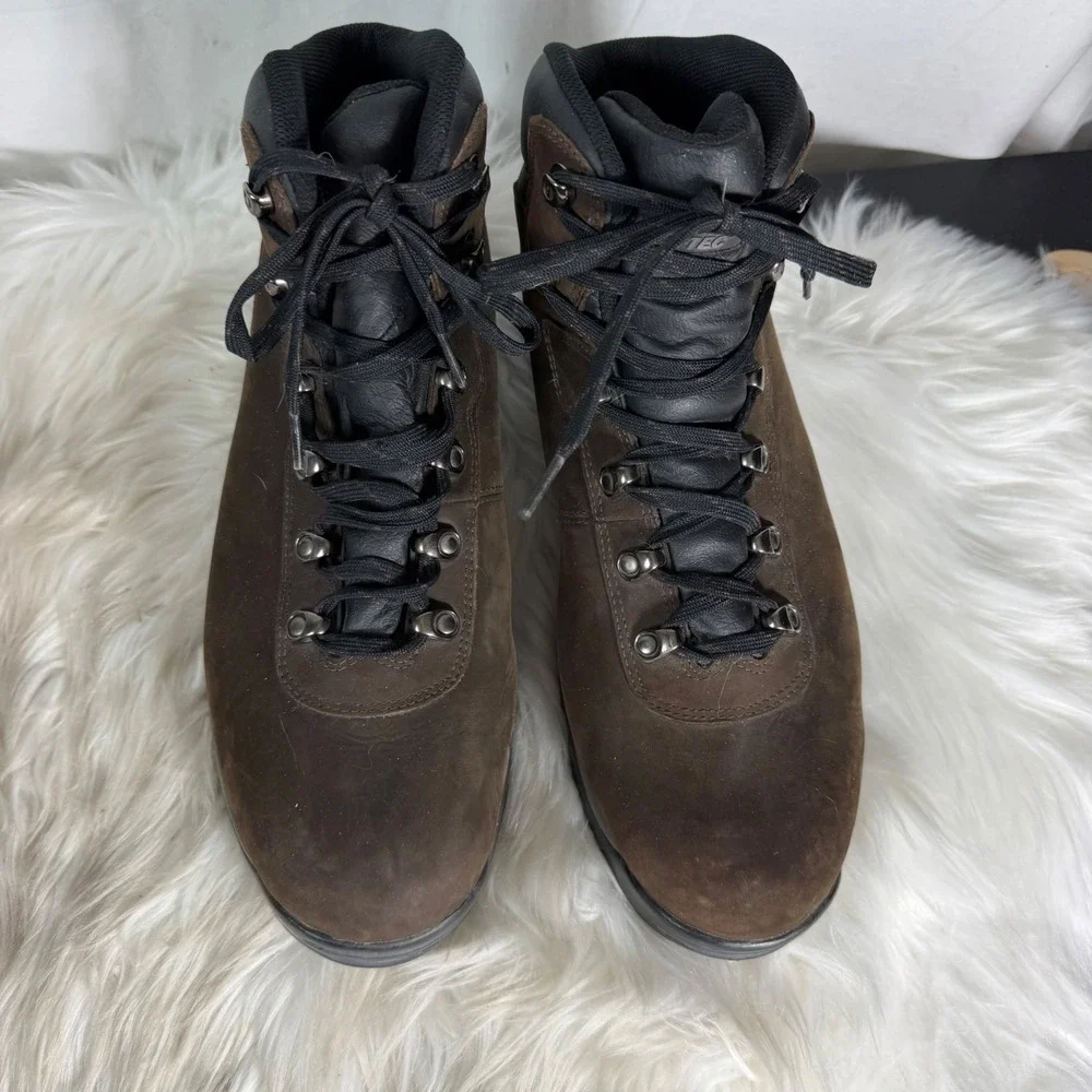 Hi-Tec Altitude IV M Mens Waterproof Hiking Boots Brown Leather Size 13 L292562
